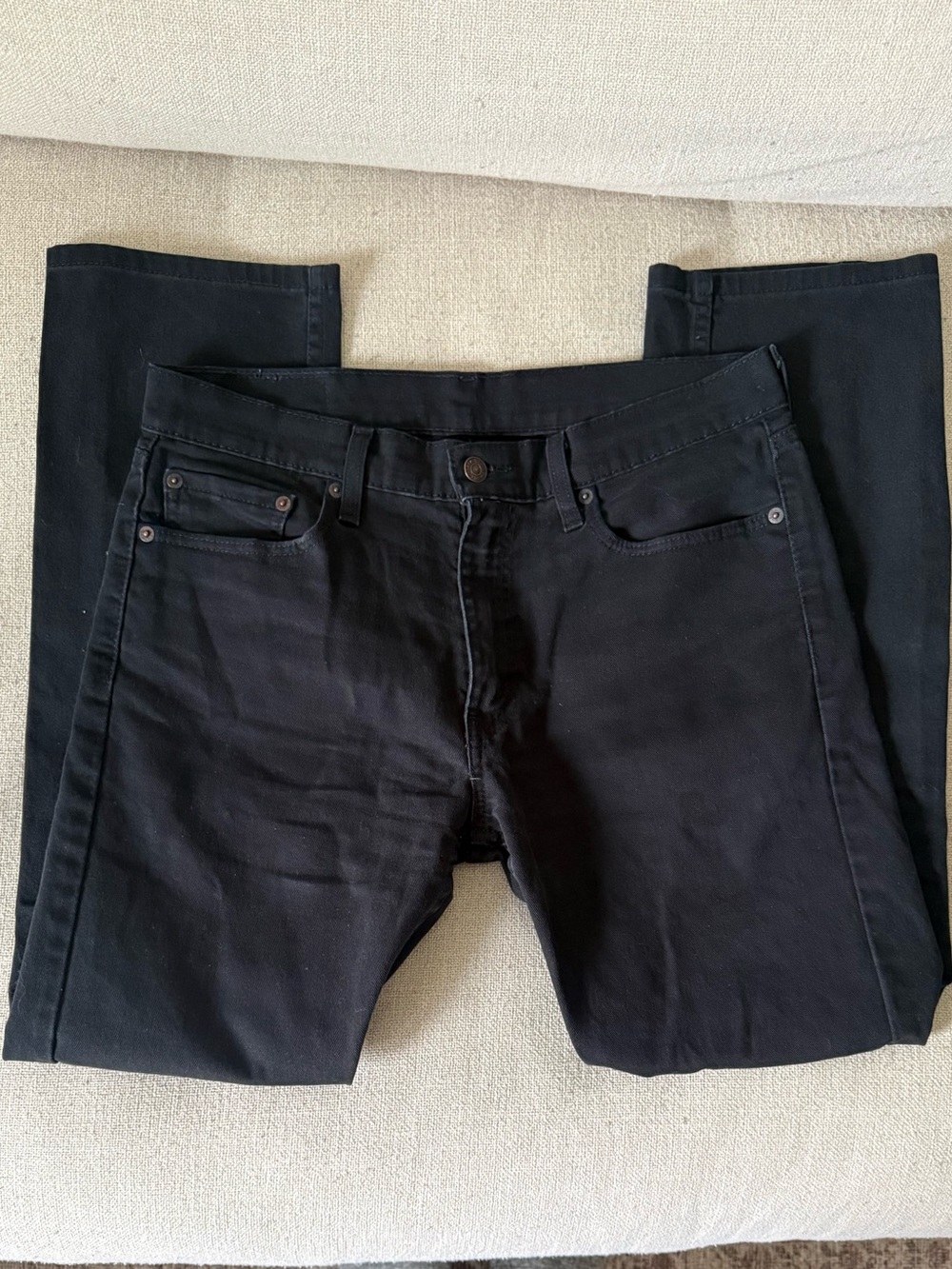 Men's Black Stretch Slim Jeans